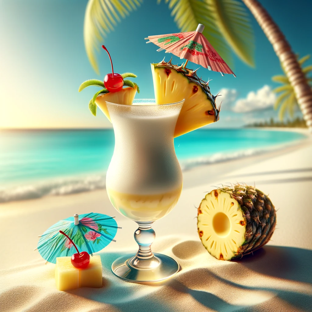 pina colada nsb beach drinks