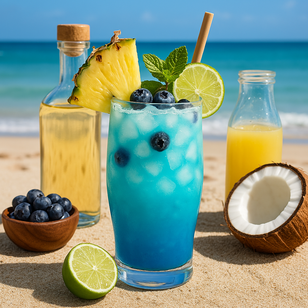 surfs up nsb beach drink