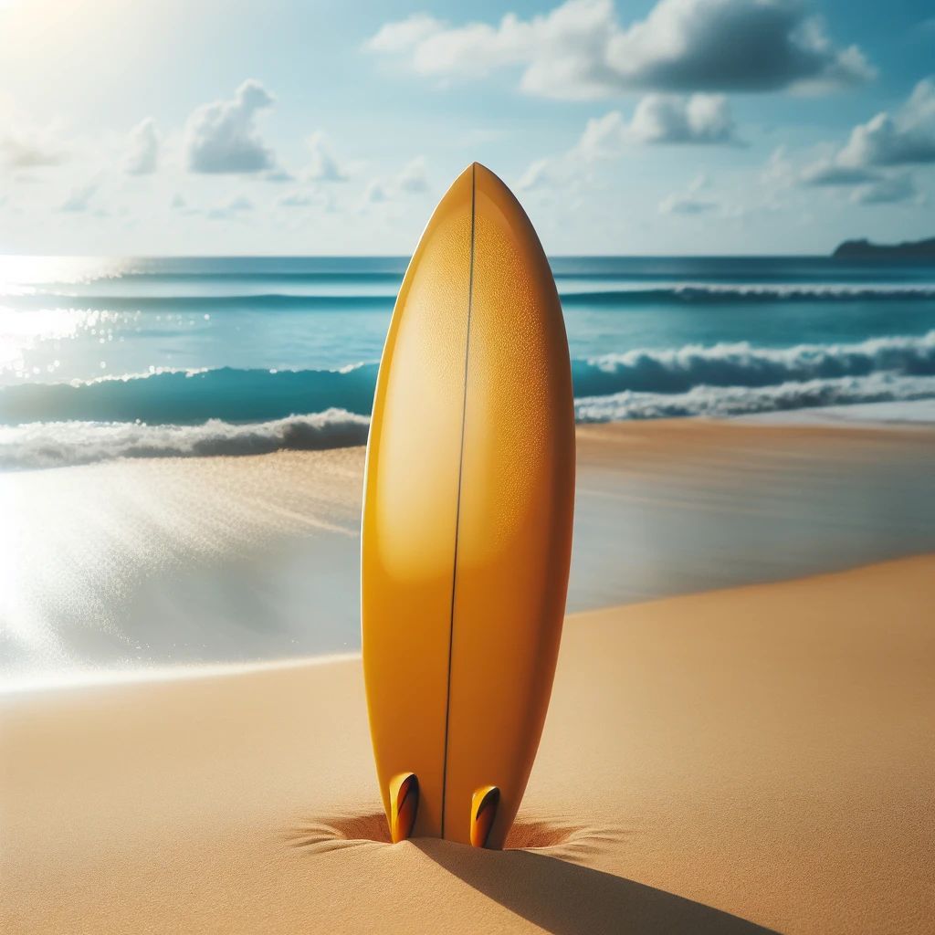 Surfboard on New Smyrna Beach